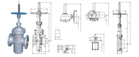 平板閘閥產(chǎn)品結構圖